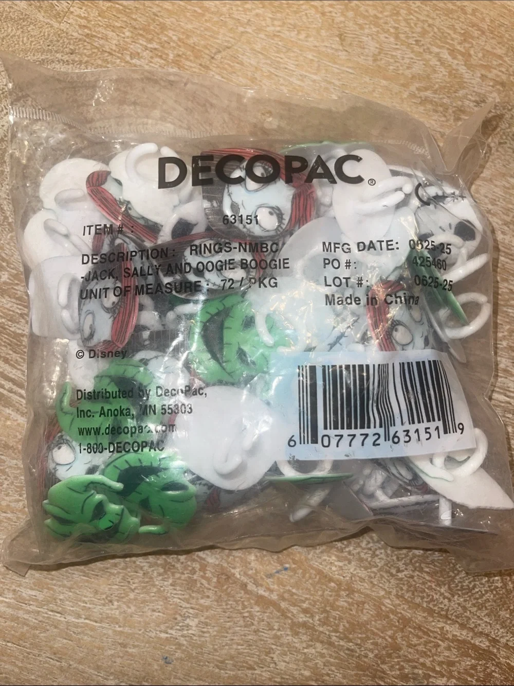 New Jack Skellington Nightmare Before Christmas cake cupcake toppers 72 pieces